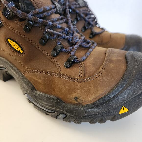 KEEN Utility Mens Work Boots, Bison/Ensign Blue, 9.5 Wide US main image 6